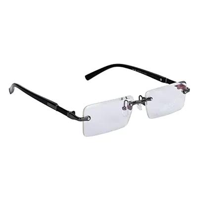 Shopmore Stylish and Flexible Rim Less Frame | For Men and Women | Light Weight | Glass |