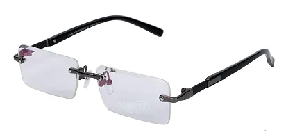 Shopmore Stylish and Flexible Rim Less Frame | For Men and Women | Light Weight | Glass |-thumb2
