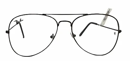 Clear Aviator Sunglasses for Men and Women (White/Transparent Lens)-thumb2