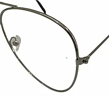 Clear Aviator Sunglasses for Men and Women ( White / Transparent Lens )-thumb3