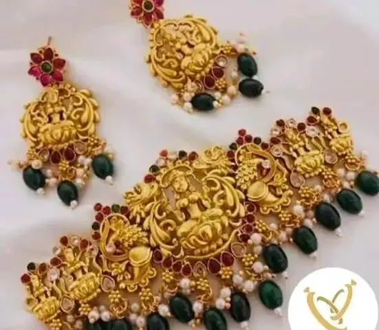 INDAWAT CREATION Traditional Laxmi Choker Sets For Women And Girls