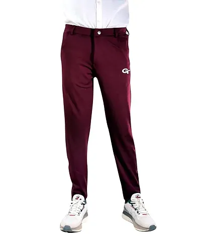 Stylish Solid Regular Track Pants For Men