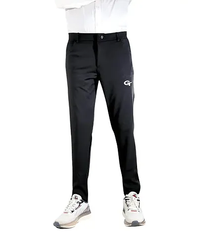 Stylish Solid Regular Track Pants For Men