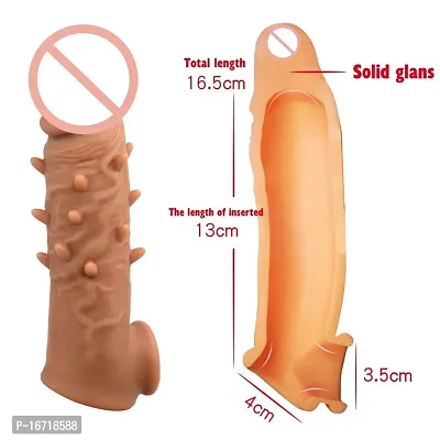 6 Inch silicon condom with extra spike-thumb0