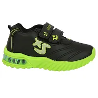 Tiny Kids Boys and Girls Stylish Sport, Running Shoe, Outdoor Shoes for Kids Casual LED Shoe for Kids, LED Shoe Velcro for Baby (T101)-NW-RS101(1)-Green_18-24MNTH-thumb3