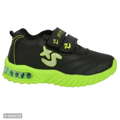 Tiny Kids Boys and Girls Stylish Sport, Running Shoe, Outdoor Shoes for Kids Casual LED Shoe for Kids, LED Shoe Velcro for Baby (T101)-NW-RS101(1)-Green_18-24MNTH-thumb4