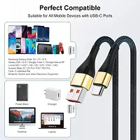 USB Type C Cable 8 A 1 M Rubber 42 Black USB C Compatible With Smartphone-thumb1