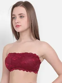 Stylish Maroon Net Bras For Women-thumb1