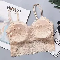 Stylish Cotton Blend Lace Bras For Women-thumb1