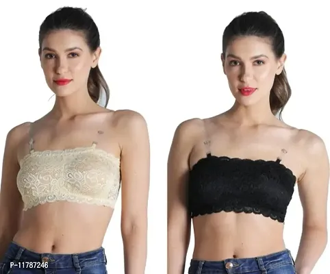 Stylish Net Solid Bras For Women