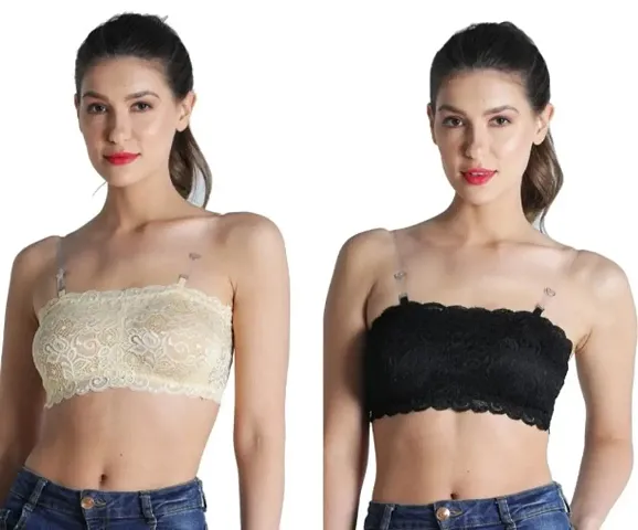 Women Fancy Tube Bra - Pack Of 2