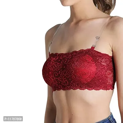 Women Fancy Padded Tube Bra Pack of 2-thumb3