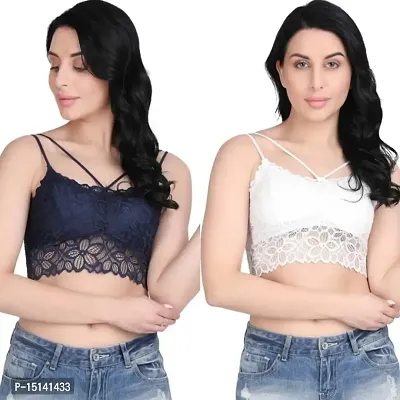 Women Stylish Fancy Padded Bra Pack of 2-thumb0