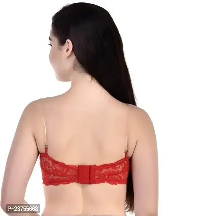 Fancy Lace Tube Padded Bra Pack of 3-thumb3