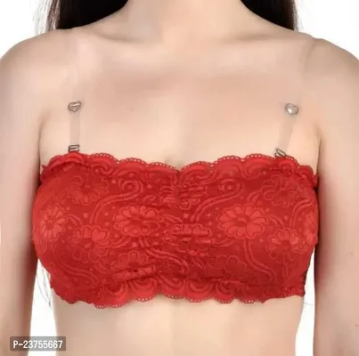 Fancy Lace Tube Padded Bra Pack of 3-thumb5