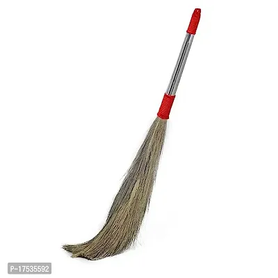 Classic Stick For Easy Dust Removal, Strain Reduction and Floor Cleaning,Broom Stick With Long Steel Handle