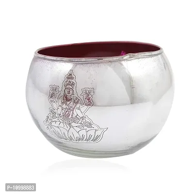 Yalambar Tealight Candle Holder Mosaic Glass Design - Ideal for Diwali Decorations Items Home Diwali Gifts (Pack of 1)-thumb2