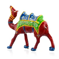 Rajasthani Art Shop Mache Handmade Camel Tableware Antique Showpiece Figurine Set of 1 for Living Room Home D?cor and Gift Purpose-thumb3