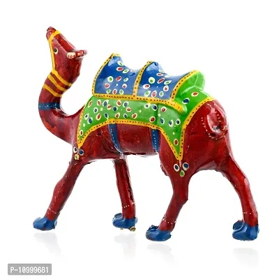 Rajasthani Art Shop Mache Handmade Camel Tableware Antique Showpiece Figurine Set of 1 for Living Room Home D?cor and Gift Purpose-thumb4