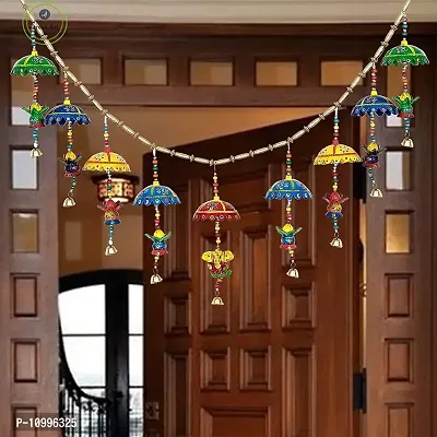 Yalambar Decorative Bandhanwar Toran Door Hanging Home Decoration for Main Door - Ideal for Traditional, Inauguration Parties, Festivals, Diwali-thumb0