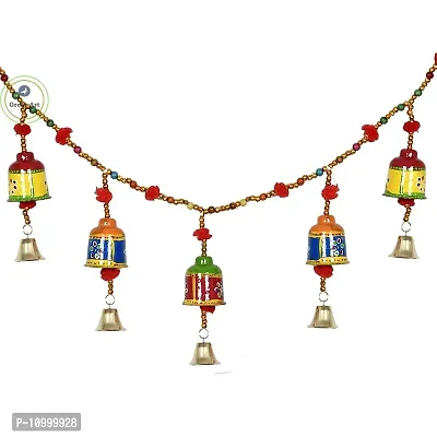 Rajasthani Art Shop Door Hanging Decorative Designer Cotton Toran (Medium)-thumb3