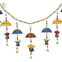 Rajasthani Art Shop Door Hanging Decorative Cotton Designer Toran (Medium)-thumb1