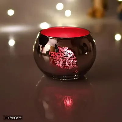 Yalambar Tealight Candle Holder Mosaic Glass Design - Ideal for Diwali Decorations Items Home Diwali Gifts (Pack of 1)