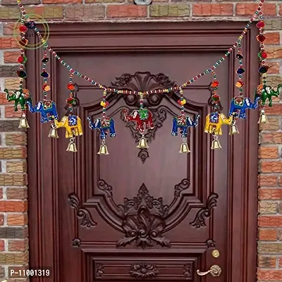 Yalambar Decorative Bandhanwar Toran Door Hanging Home Decoration for Main Door - Ideal for Traditional, Inauguration Parties, Festivals, Diwali-thumb0