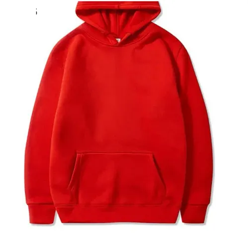 Stylish Solid Hooded Sweatshirt For Men