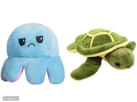 Octopus And Tortoise Best Gift For Couple High Quality Soft Toy Octopus - 12 cm And Tortoise - 30 cm-thumb0