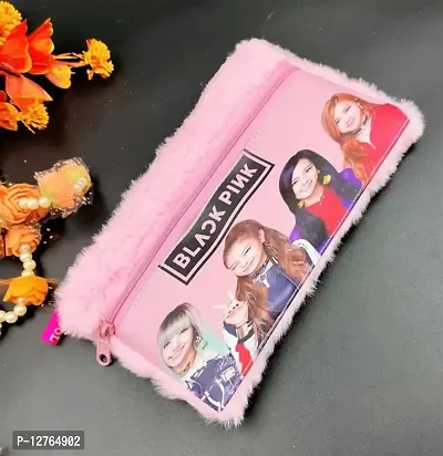 1 Pcs Girls BTS Pouch High Quality Soft Material Pencil Pouch - 20 cm-thumb0