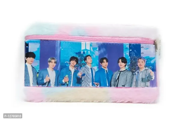 1 Pcs Boys BTS Pouch High Quality Soft Material Pencil Pouch - 20 cm