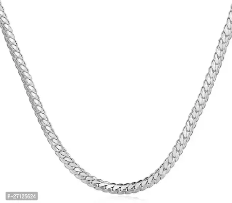 Trendy Silver Brass Chain For Men-thumb0