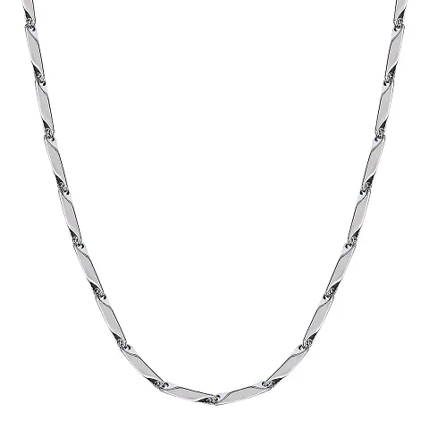 Perfect4U Men's Double Coated Popular Stainless Steel Chain For Men and Boys Stylish Matte Finish Chains Necklace.