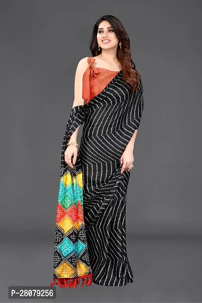 Beautiful Chiffon Saree with Blouse Piece-thumb2