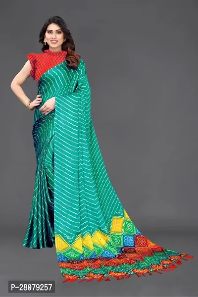 Beautiful Chiffon Saree with Blouse Piece