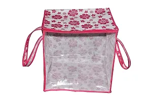 AMIRA INDUSTRIES Garments Protector Saree cover/Clothes Storage Bag with Dust Protection Front Clear window  Zip Closure for Multi-Purpose Clothing Storage Bag | Pack of 1-thumb1