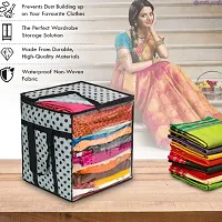 AMIRA INDUSTRIES Garments Protector Saree cover/Clothes Storage Bag with Dust Protection Front Clear window  Zip Closure for Multi-Purpose Clothing Storage Bag | (3)-thumb3