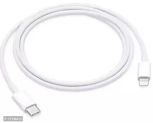 Premium Quality Port Miles Type C To Lightning 1 Meter Cable (Compatible With Iphone 11,Iphone 12,Iphone 13,White , One Cable)-thumb0