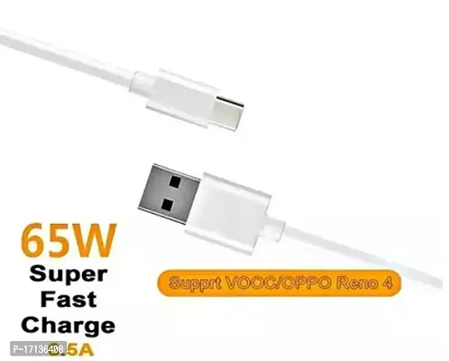 Premium Quality 65W C Pin Cable For Vooc-Dart-Superdart-Supervooc-Ultra Fast Charging Cable Comp. With Oppo-Vivo-Realme-Mi-Redmi-Infinix-Samsung-Oneplus-thumb0