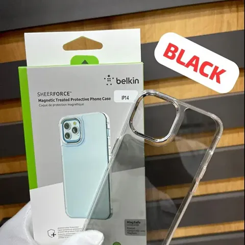 Belkin Black Transparent Phone Case for iPhne 14Plus