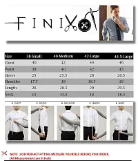 FINIVO FASHION Men's Regular Fit Casual Shirt (Navy, 40)-thumb3