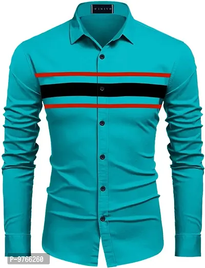 FINIVO FASHION Men Cotton Casual Shirt-thumb0