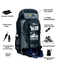 Travel Bag Rucksack Backpack for Hiking/Trekking/Camping/Travelling (Grey)-thumb2