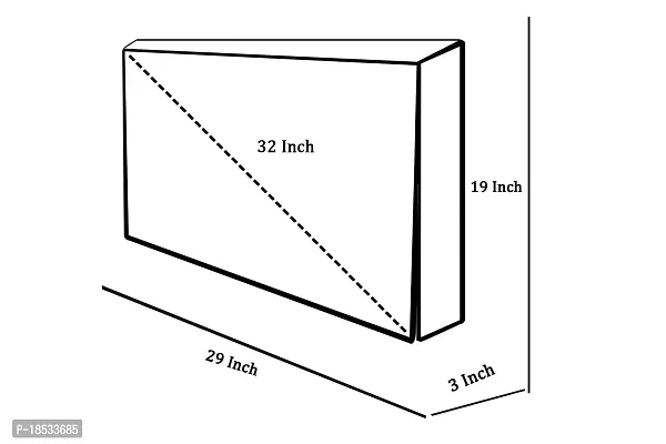 Vocal Store LED TV Cover for Samsung 32 inches LED TVs (All Models) - Dustproof Television Cover Protector for 32 Inch LCD, LED, Plasma TelevisionCLED1-P02-32-thumb5