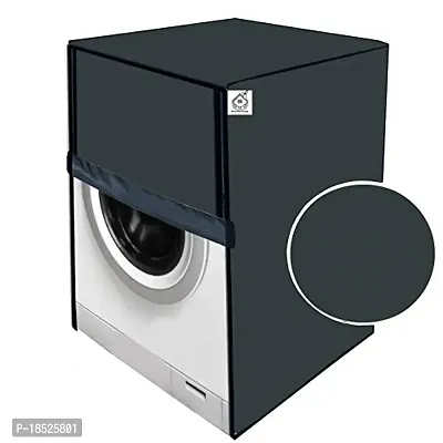 Jm Homefurnishings Polycarbonate Water  Dustproof Washing Machine Cover for Samsung 8 Kg FA Front Load, Ww80j54e0iw/tl, Solid Pattern (Grey)