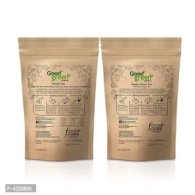 Slim Tox and Assam Green Tea 100 Gram Each Pack(Combo Pack of 2)- Price Incl. Shipping-thumb2