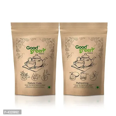 Nature Cure and Refreshing Tea 100 Gram Each Pack (Combo Pack of 2)- Price Incl. Shipping-thumb0