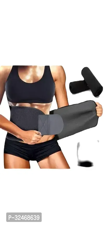 Weight lose belt fat lose belt pet kam karne ki belt patla hone ka belt sweat slim belt hot belt yoga belt,GYM BLET exercise belt tummy trimmer belt for men  women (Free size, Pack of 1) (PE-010)