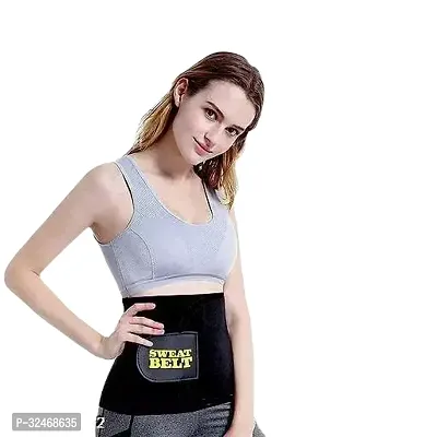 weight lose belt fat lose belt pet kam karne ki belt patla hone ka belt sweat slim belt hot belt yoga belt,GYM BLET exercise belt tummy trimmer belt for men  women (Free size, Pack of 1) (PE-006)-thumb0